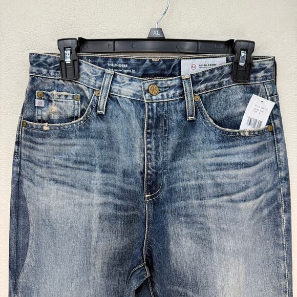 ADRIANO GOLDSHMIED AG JEANS WOMEN'S 27 THE PHOEBE VINTAGE HIGHT WAISTED TAPERED - Picture 2 of 6